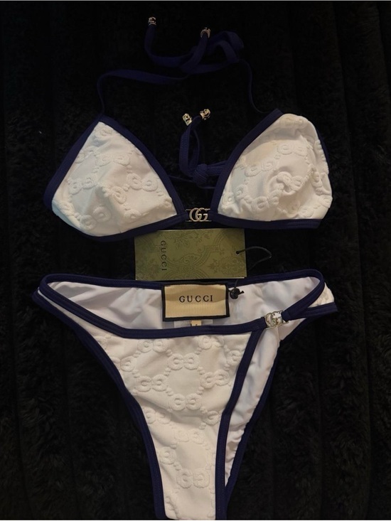 Gucci Other - Gucci White & Navy Bikini size small